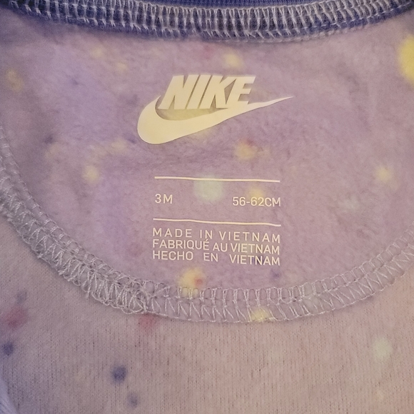 🦄 Nike Fleece Pajama 3m NWOT - Picture 2 of 3